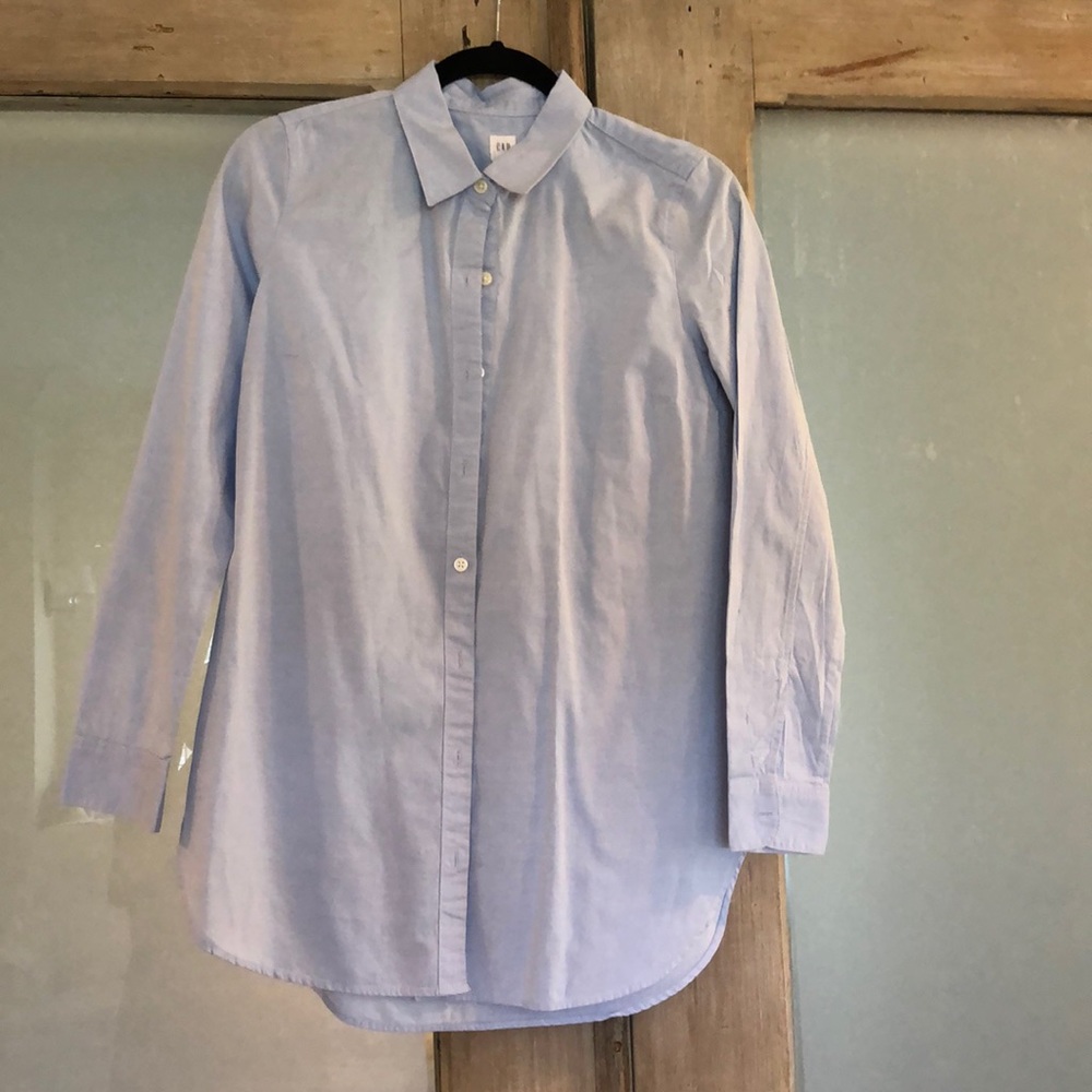 Oxford tunic maternity shirt